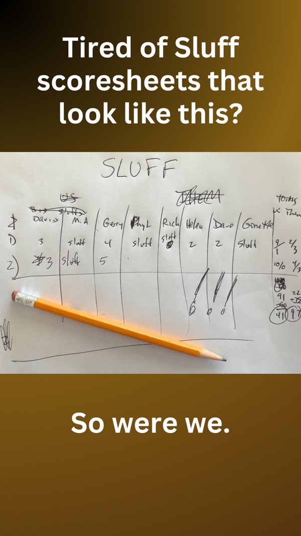Sluff Scorecard screenshot